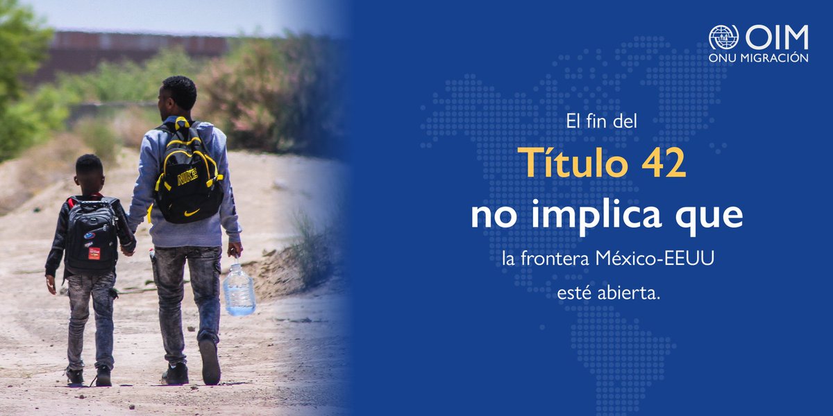 ⚠️ Termina el #Título42, pero eso no significa que la frontera con #EstadosUnidos sea de libre acceso ya que las nuevas medidas para ingresar a este país están incorporadas bajo el #Título8.

Consulta información verídica en fuentes oficiales 👉🏽 bit.ly/42BE2XF.