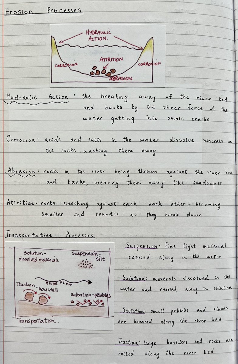 MrSimpsonGeo's tweet photo. New #N5Geographers setting the bar high from the start - taking care to add detail to our notes and pride in our own work to achieve at the highest level! #Rivers #geographyteacher https://t.co/mlzA8kLeYr