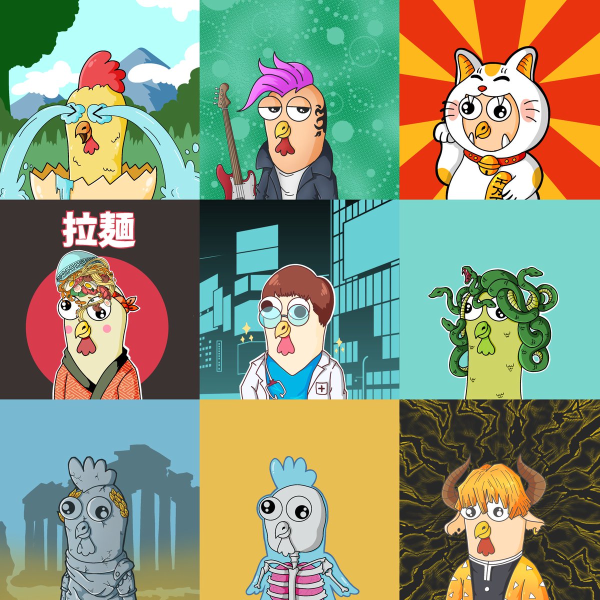 Lastest drop of #ShillyGallo that still available 🐣🧡🧡

But, if you want to see more you can visit 👇
opensea.io/collection/shi…

Let's check this out, silly and funny chicken ready to adopted and meet a new owner

#nft #NFTCommunity #nftcollector #NFTS