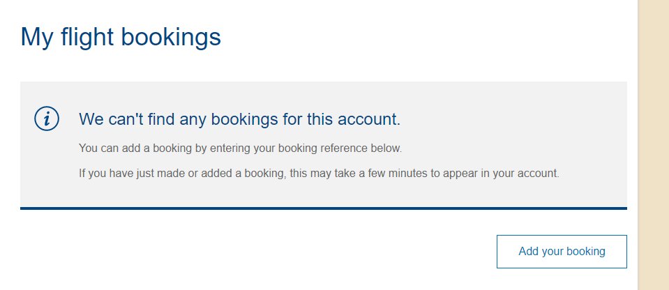 Puddingmaestro9's tweet photo. @British_Airways Why does the BA app never show the bookings in my account online or on the phone app? Its so annoying and unhelpful https://t.co/cZXHHFj74I