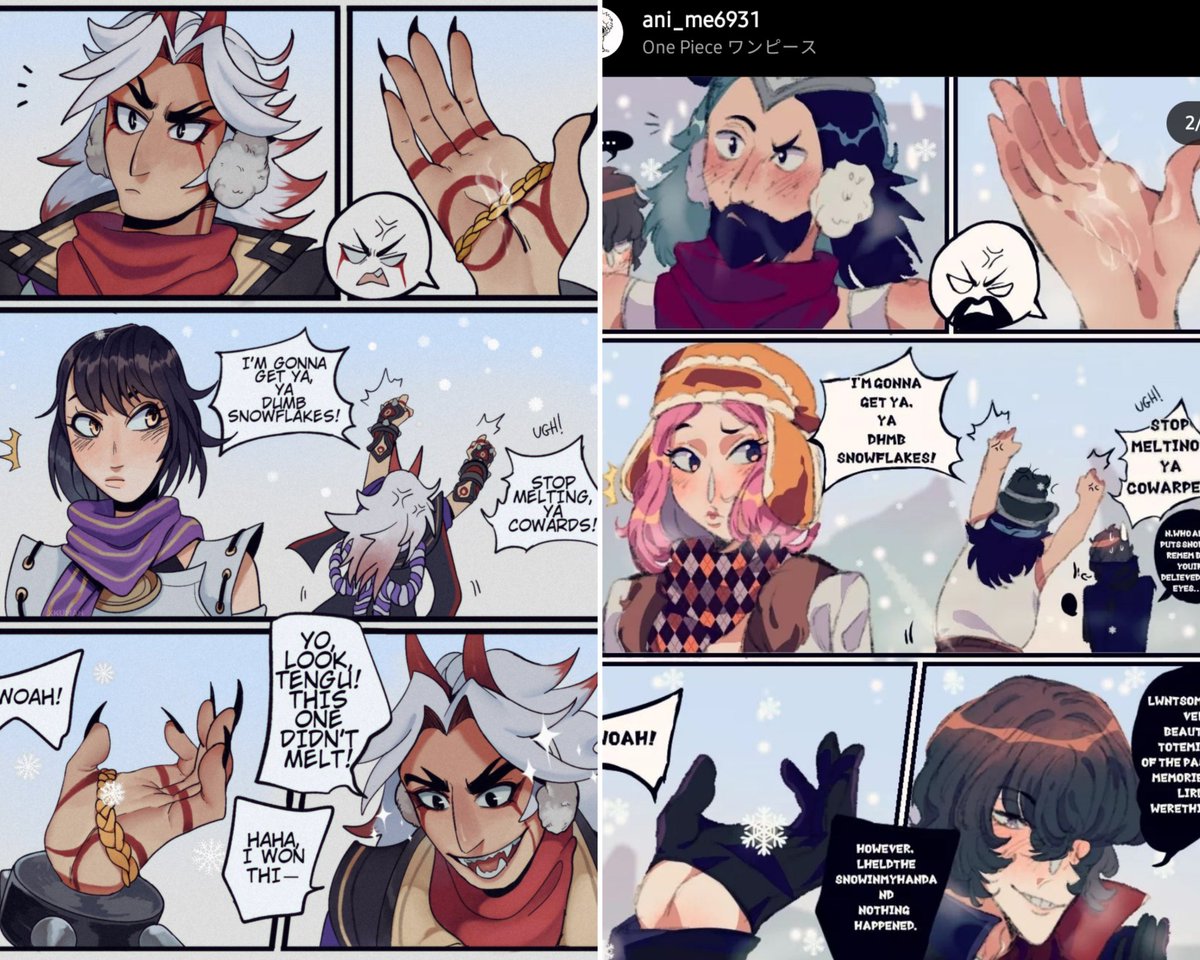 Not the first time it happened to me but the first time somebody did it so blatantly. This person traced my entire comic, panel by panel. You must have a lot of nerve to do this sht. It's ani_me6931 on IG. Send them some love and reports.