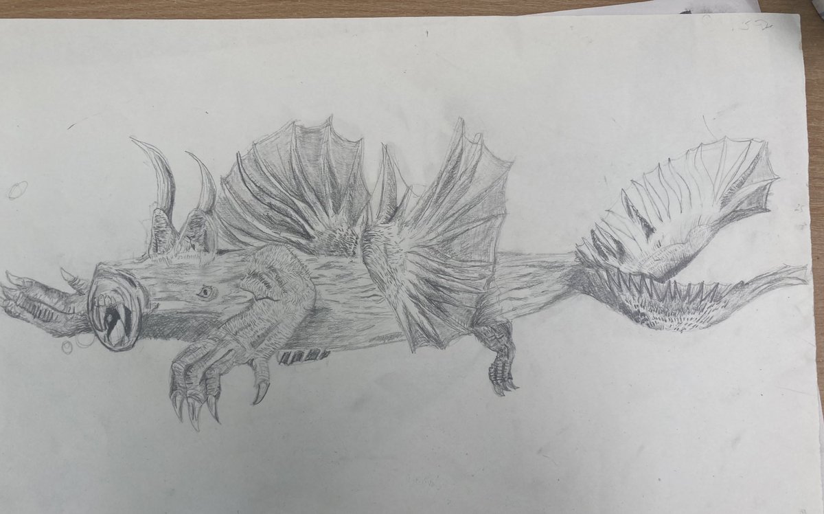 Dempsey_art's tweet image. Y5 Kacper’s creature initially collaged from magazine images and inspired by Dinosaurs. Today is our third session on this where we will paint the clay creature. Awesome skills 🌟 #artteaching #clay #primaryart