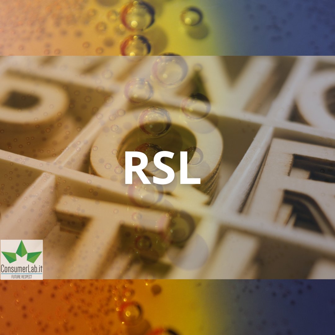 Per la Rubrica🍀Glossario dell Sostenibilità🍀oggi vi parliamo di👉RSL, ovvero Restricted Substances List. Si tratta di elenchi di sostenze chimiche soggette a restrizioni nella produzione di determinati prodotti, che riguardano per lo più il settore tessile e della moda.