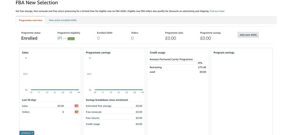 ree_fba's tweet image. Enrol onto FBA new selection programme if you haven’t already and get free £80 shipping (Amazon partnered carrier).

Great to cut down costs especially as a beginner.
