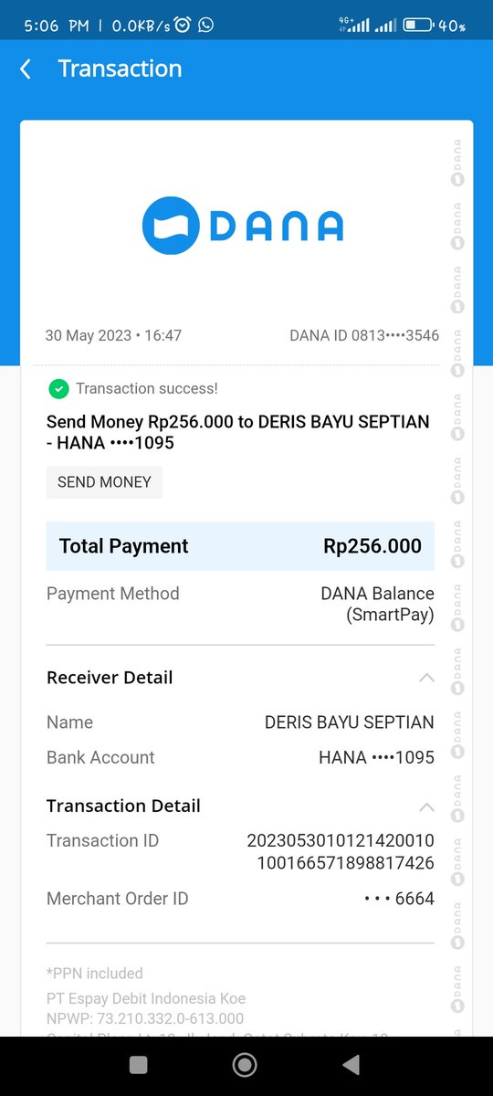 subki's tweet photo. Twitter, do your magic!! Ini akun dana penipu DERIS BAYU SEPTIAN https://t.co/kPIQpv7IGt