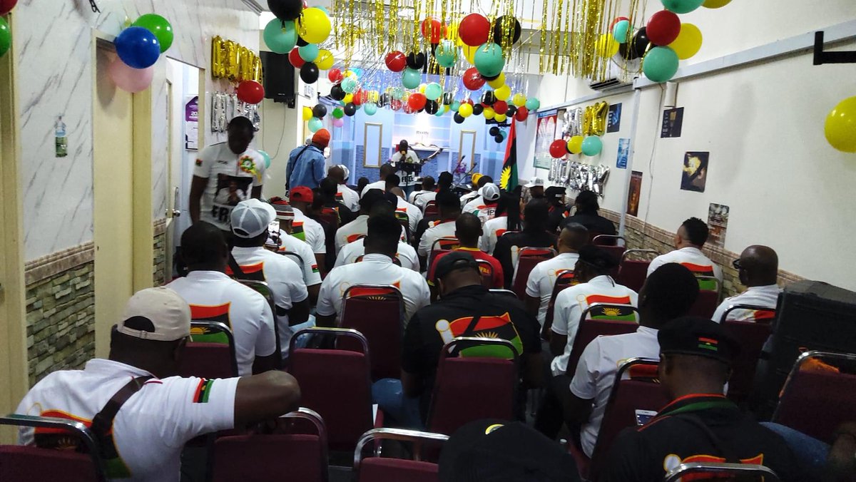 ChinasaNworu's tweet photo. #Biafrans in #Malaysia observe the 30th May #BiafraHeroesDay in style . We must remember and honor them . 
#BiafraHeroesDay
#BiafraGenocide
#IPOB
#biafraheroesremembranceday
#Biafra @real_IpobDOS @mfa_russia @GoitaAssimi @SwissMFA @BBCAfrica @AJEnglish @EmekaGift100 https://t.co/BOYSz0cvac