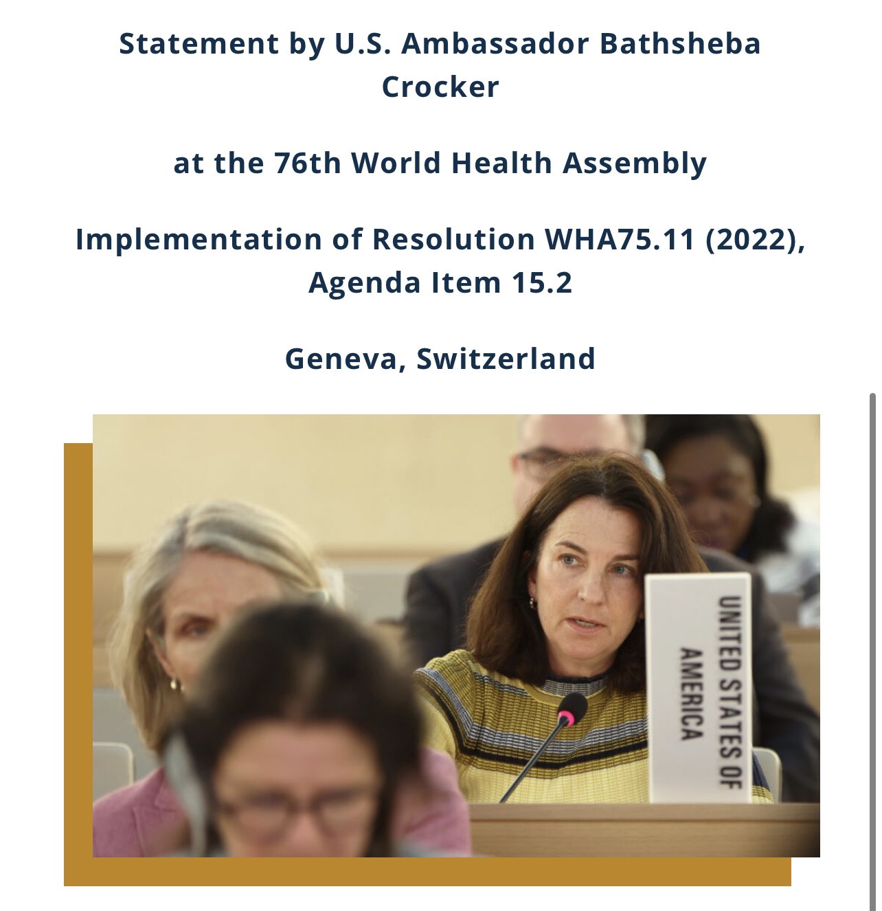 World Health Ambassador (WHA-USA)