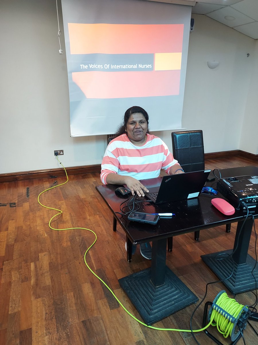 Rhenna presenting her project on the voices of international nurses <a href="/CarrieSheppar15/">Carrie Sheppard</a>