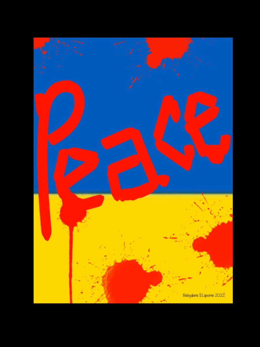 🖼 «Peace » 
👨🏼‍🎨 © 2022 #Bebejabets S. Lapointe 
🎨 @Procreate #art #digitalart #Procreate 
📍 My studio #CanadianArtist
📐 #Arte #Art #CanadianArt #ArtOnTwitter #Peace #UKRAINE #WarinUkraine #ArtForUkraine #PrayersForUkraine 🙏🏻🙏🏿🙏🏽