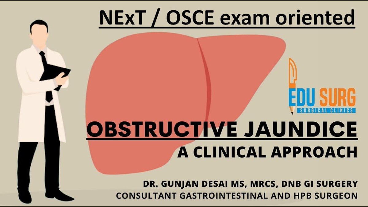 edusurg_clinics's tweet photo. #Obstructivejaundice - A clinical approach for NExT exam / #OSCE pattern exam questions answered. Click here to watch full video:https://t.co/D1V6x8l96o | https://t.co/nTLbmtn2YX
#MedicalStudents #MedicalEducation #LearnWithEduSurg #EdusurgClinics #SurgicalTraining https://t.co/5fyOIK2Bmk