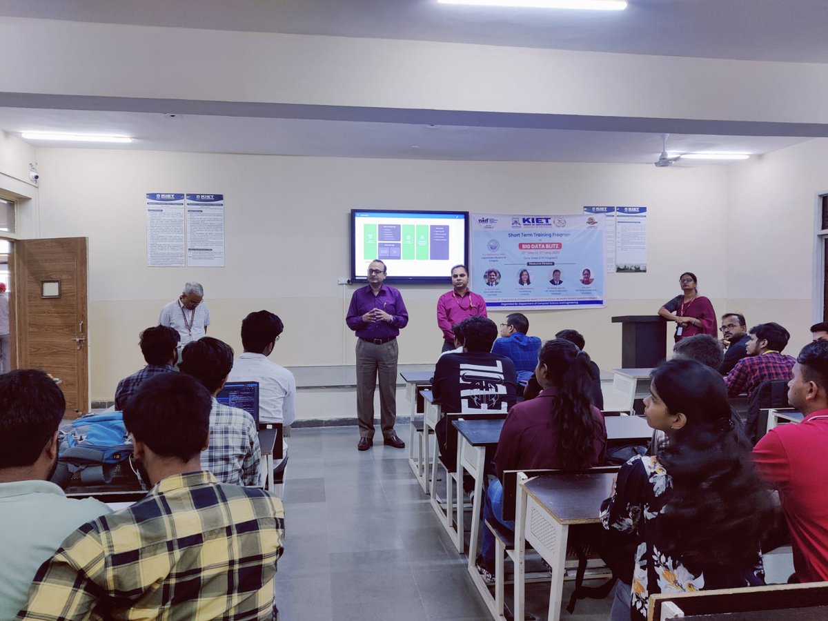 Kiet_edu's tweet image. #Congratulations to all participants of our #Big_Data_Blitz #Training #Program!  A heartfelt appreciation to participants, resource persons, &amp;amp; organizers for making this program a resounding #success.
#kiet_group_of_institutions #KIETGZB #kietengineeringcollege #KIET #AKTU #AICTE