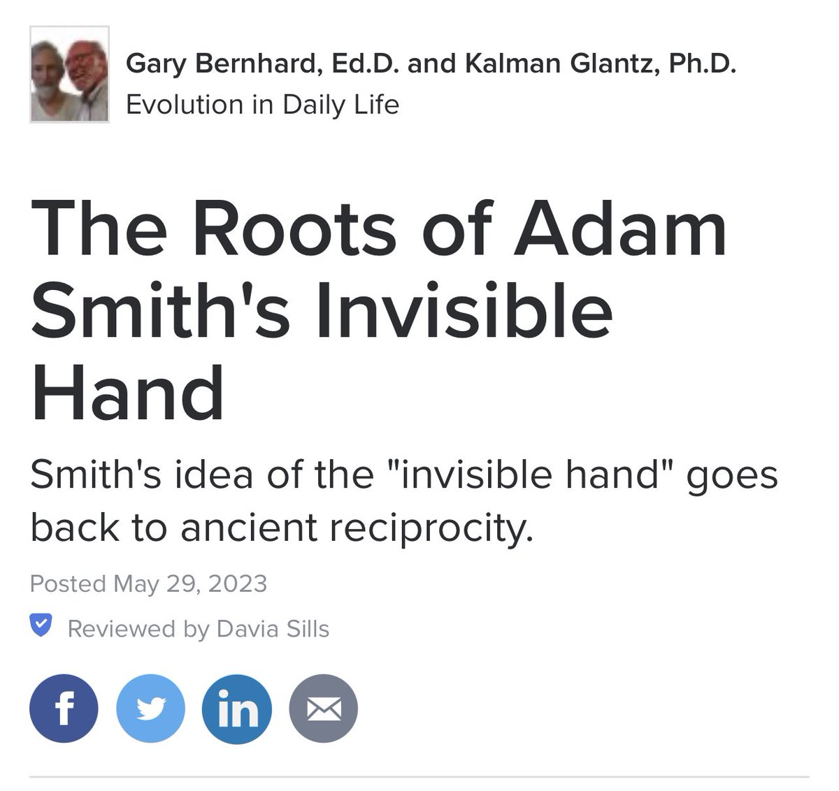 #TheInvisibleHand of The Scottish Enlightenment’s Adam Smith is for your mind to hold or let go.

#InviteYourMind to think about its evolving thinking.

Double-up on invitations to think about thinking. 

Modern thinking challenges REQUIRE #metacognition.

psychologytoday.com/intl/blog/evol…