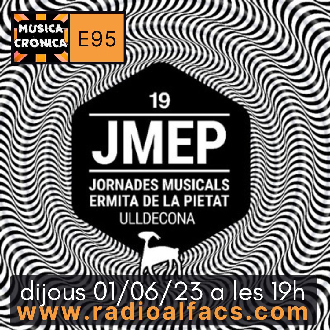 musicacronica's tweet photo. Este #jueves 01/06 en el programa de #radio #musicacronica de @radioalfacs repasaremos la programación del estupendo #festival #jmep 🙌 Te esperamos a las 19h en 'https://t.co/TibwyIqBEb' 🎙️ #19jmep #jmep2023 #ulldecona #jornadesmusicals #radioalfacs https://t.co/oja1bNPUxh
