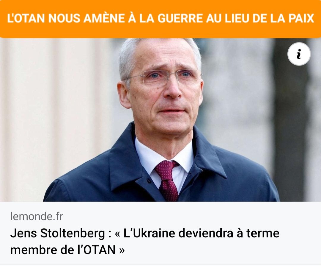 #DLF29
L'#OTAN et l'#UnionEuropéenne nous amène dans une impasse entre la #Russie et l'#Ukraine 🧐🧐
@DLF_Officiel rejette son adhésion pour cause de charité, c'est un pays où la #Corruption est importante 🙏🙏
#UkraineRussiaWar
#MacronDestitution
#100jours 
@dupontaignan