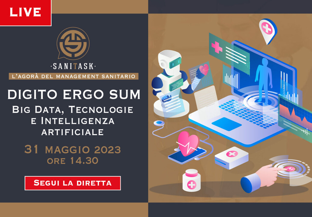 AlfasigmaSpa's tweet photo. Previsto per domani dalle 14:30 il prossimo appuntamento live stream di SaniTask, dedicato alle potenzialità della digitalizzazione applicata ai servizi sanitari. Sotto la conduzione di @derossire, #Sics, si parlerà di Big Data, nuove tecnologie, Intelligenza artificiale. https://t.co/wbemjo0x8o