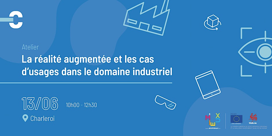𝗪𝗼𝗿𝗸𝘀𝗵𝗼𝗽 - 𝗟𝗮  𝗿𝗲́𝗮𝗹𝗶𝘁𝗲́  𝗮𝘂𝗴𝗺𝗲𝗻𝘁𝗲́𝗲 𝗲𝘁 𝗹𝗲𝘀 𝗰𝗮𝘀 𝗱’𝘂𝘀𝗮𝗴𝗲𝘀  𝗱𝗮𝗻𝘀 𝗹𝗲 𝗱𝗼𝗺𝗮𝗶𝗻𝗲 𝗶𝗻𝗱𝘂𝘀𝘁𝗿𝗶𝗲𝗹
Découvrez les liens entre la réalité  augmentée et le monde industriel !
hub-charleroi.be/fr/events/la-r…