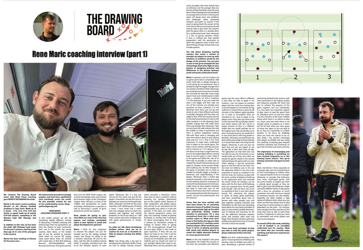 For this weeks <a href="/iDiskiTimes/">iDiski Times</a> article we did something different. I had the enormous privilege to conduct a two-part (the second part comes out next week) coaching discussion/interview with my good friend <a href="/ReneMaric/">René Marić</a>. He shares some amazing insight for coaches at all levels.