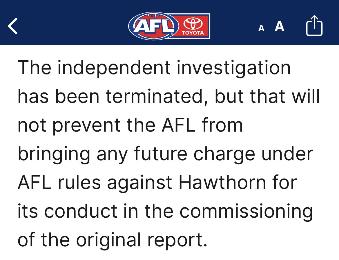 So what was Hawthorn’s conduct exactly?
To do research about past experiences of players so they can improve as a Football Club?
Very confusing.