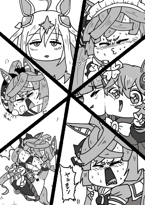 #今月描いた絵を晒そう  いろんな人のアイコンをいじくりまわしちゃった