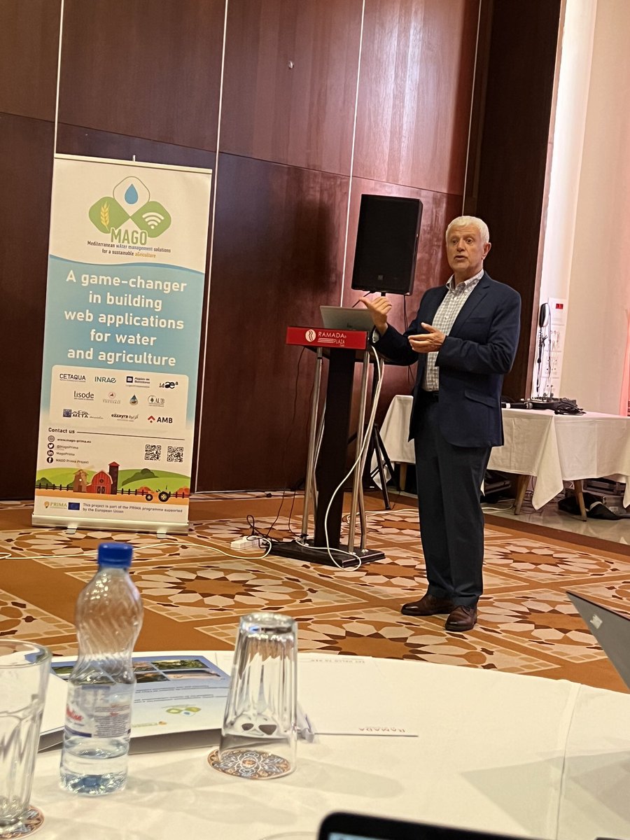 Prof @MohtarRabi from @AUB_FAFS presenting the Interactive Multi-Stakeholder Wastewater Tool presented in @MagoPrima General Assembly @PrimaProgram ! Impressive work!