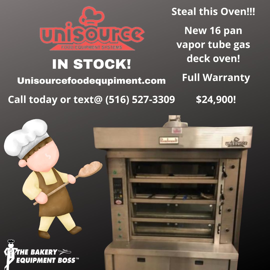 Call or Text (516) 527-3309. Unisourcefoodequipment.com #deckoven #bakeryoven #bakeryequipment #bakerykitchen #industrialkitchen #pattiserie #pattiseries #pâttiserie #pastry #sweetshop #crossiant #croissants #coffeshop #coffeshopdesign #muffinstagram #cookies #cookiesofinstagram