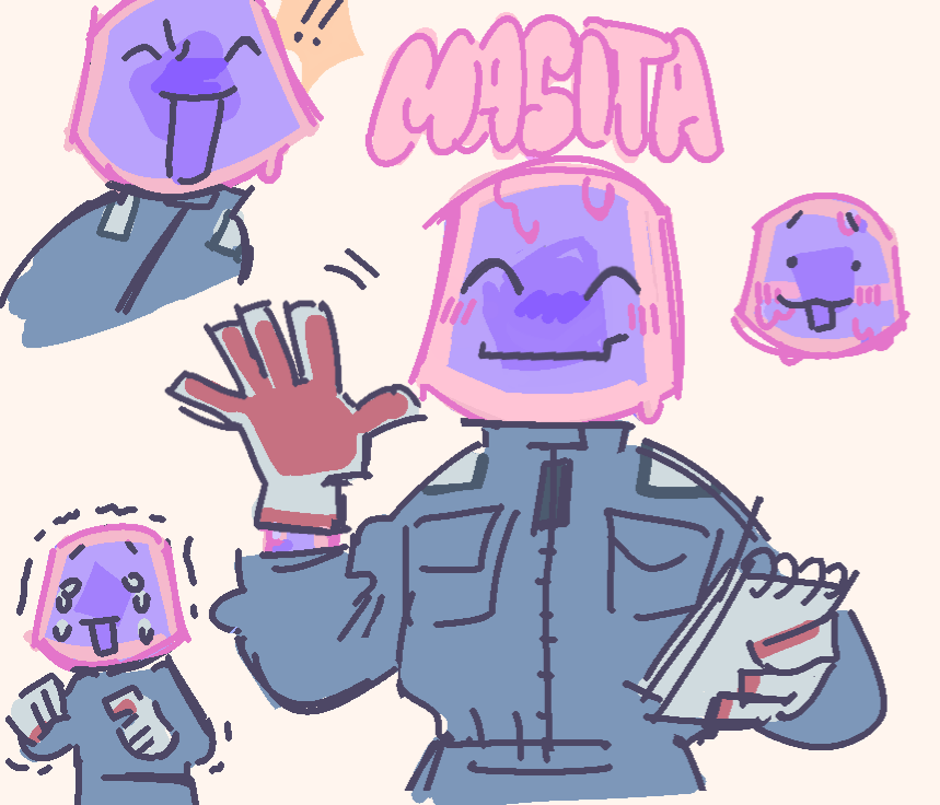yoMinMint's tweet photo. YOOO NEW OC BUAJA! 
his name is Min! a non-Newtonian mass! but he calls herself "strange purple dough" is in charge of interviewing and analyzing data from the different universes of rottmnt! If you answer his questions he will give you a star sticker! https://t.co/QX9vz80vZF