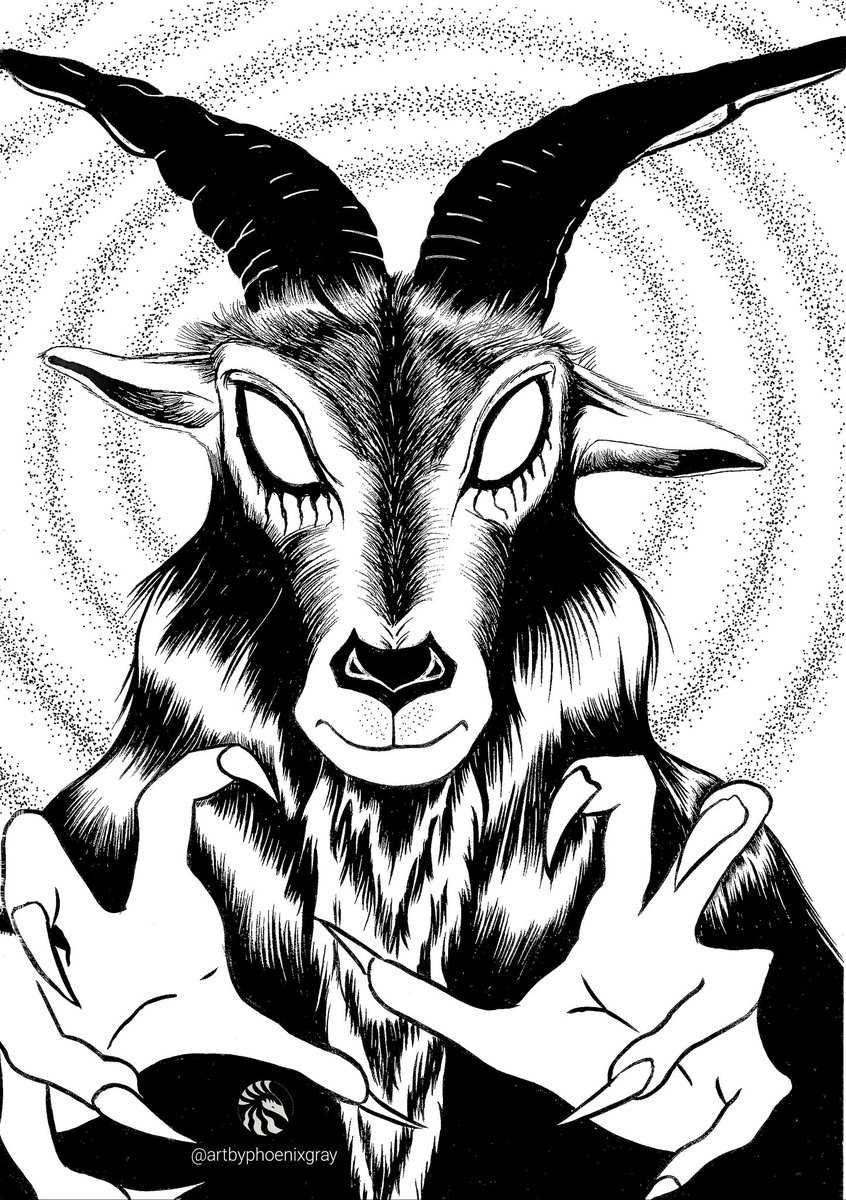 art_phoenixgray's tweet photo. Mythic May 2023 - Day 14: Bocanรกch
"This spectral creature from Irish
folklore is said haunt travelers on
lonely roads at night... it's often depicted as a blend of goat and man." - @charamath
#mythicmay #mythicmay2023 #penandink #drawing #Bocanach https://t.co/5sBD5oaxIw
