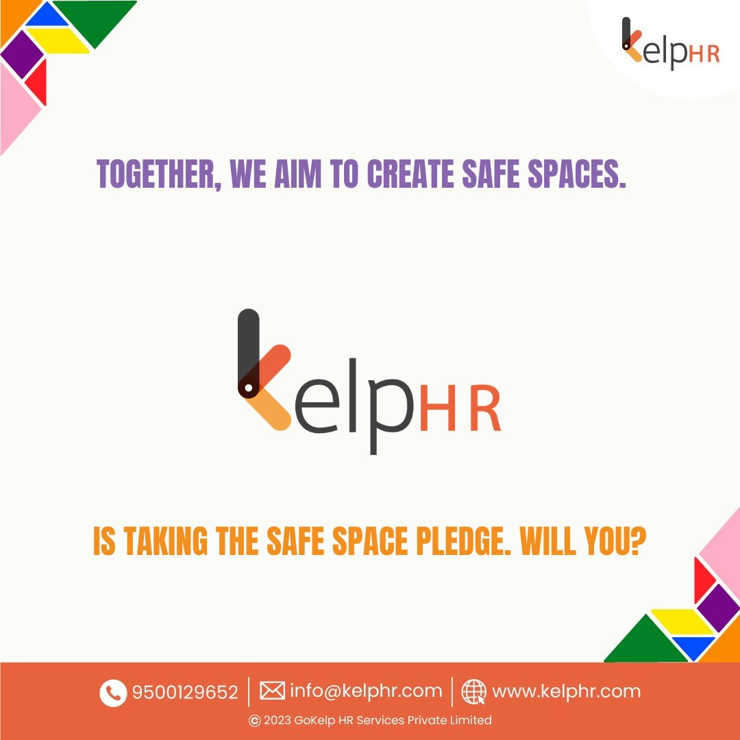 Join us as we take a stand for inclusivity and respect! Are you ready to create safe spaces for all? Intrigued? Stay tuned to our pages to learn how you can make a difference and take the safe space pledge! 🤝✨ 
#safespaces #SafeSpacePledge #InclusivityMatters #KelpHR