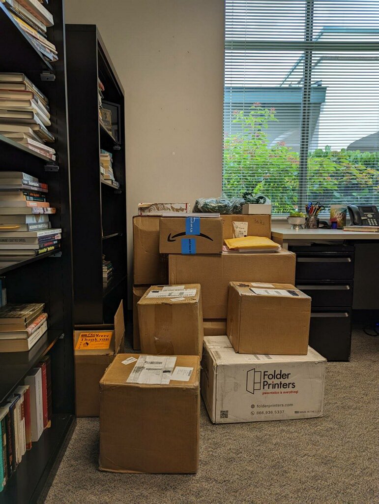 Getting ready for #VWoolf2023. What’s in all the boxes?? 👀