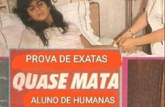 Os alunos de humanas fazendo o OBMEP hj: