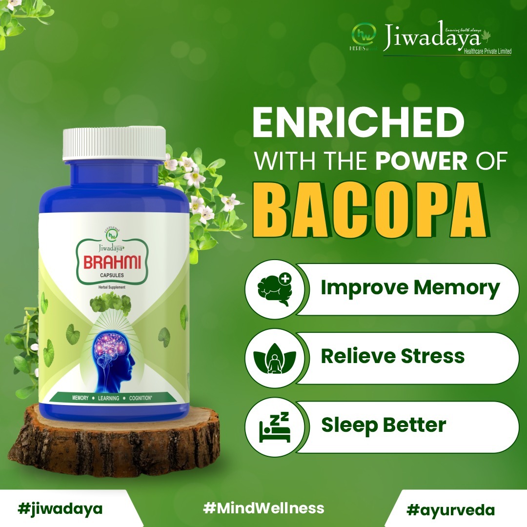 Boost your brainpower with Brahmi Capsules, enriched with the incredible power of Bacopa! 🧠💊 🛒 Link: amzn.eu/d/7CBbwbl #Jiwadaya #Brahmi #Ayurveda #Power #Mind #Boost #Memory #StressRelief #SleepWell #Leaf