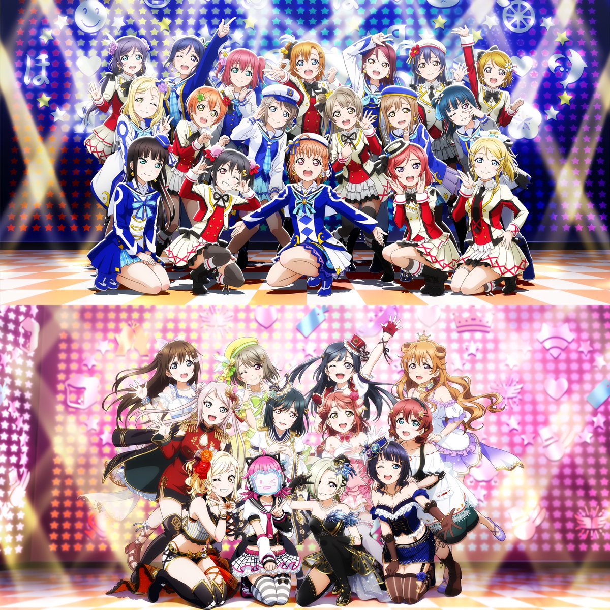[#SIFAS] From you seeing a μ's & Aqours joint live show (Story Chapter 1), to you being the president of the Nijigasaki High School Idol Club all the way to the very end (Story Chapter 53)...

Thank YOU for supporting these idols!🌈

#LoveLive #LLAS #スクスタ #μʼs #Aqours #虹ヶ咲
