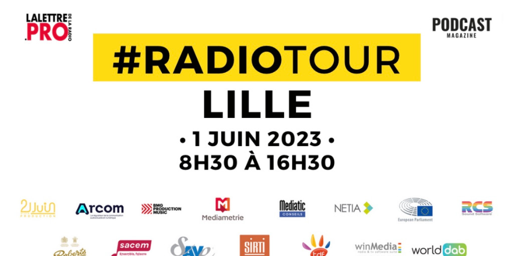 Mediatic Conseils, partenaire du Radiotour 2023 vous donne rendez-vous à Lille jeudi 1er juin, à 14h30, pour un keynote sur le thème : 'Comment générer des revenus locaux avec l'audio digital ?' ow.ly/6RQ250Ozn1I