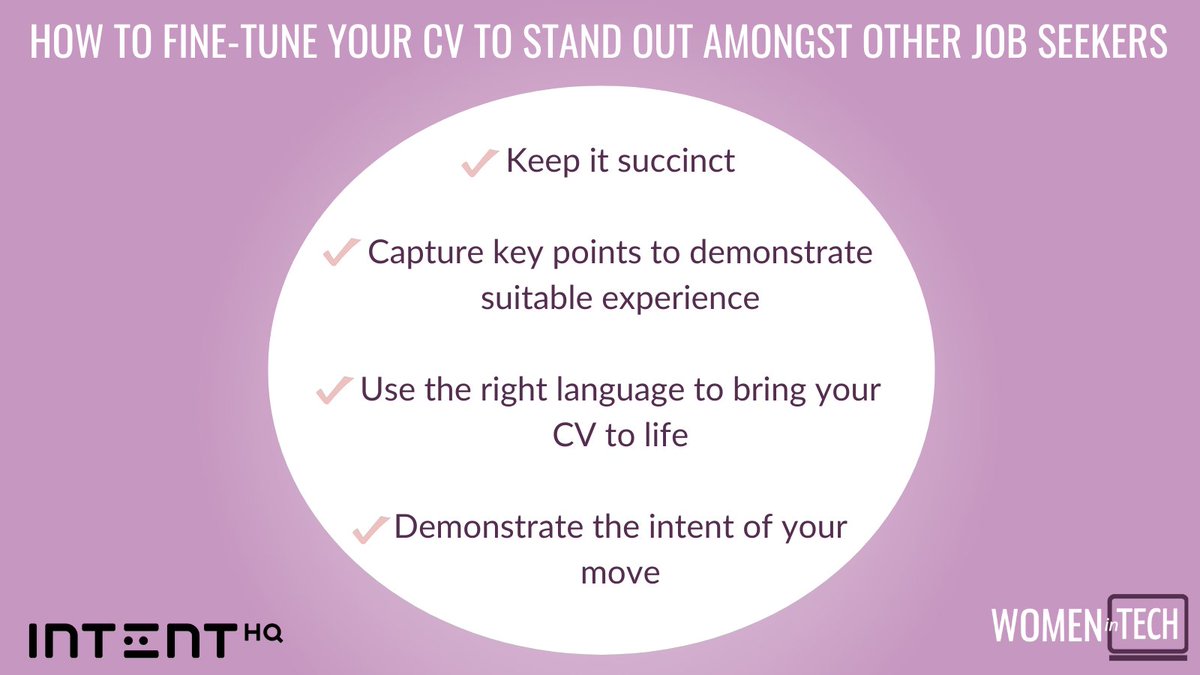womenintechuk's tweet image. How do you help yourself stand out above the hundreds of other job seekers? We spoke to Laura Wilkinson, Global Talent Acquisition Manager from @WeAreIntentHQ, who shared tips on fine-tuning your CV.

Find out more here: bit.ly/3WI64zm

#womenintech #cv #techcv