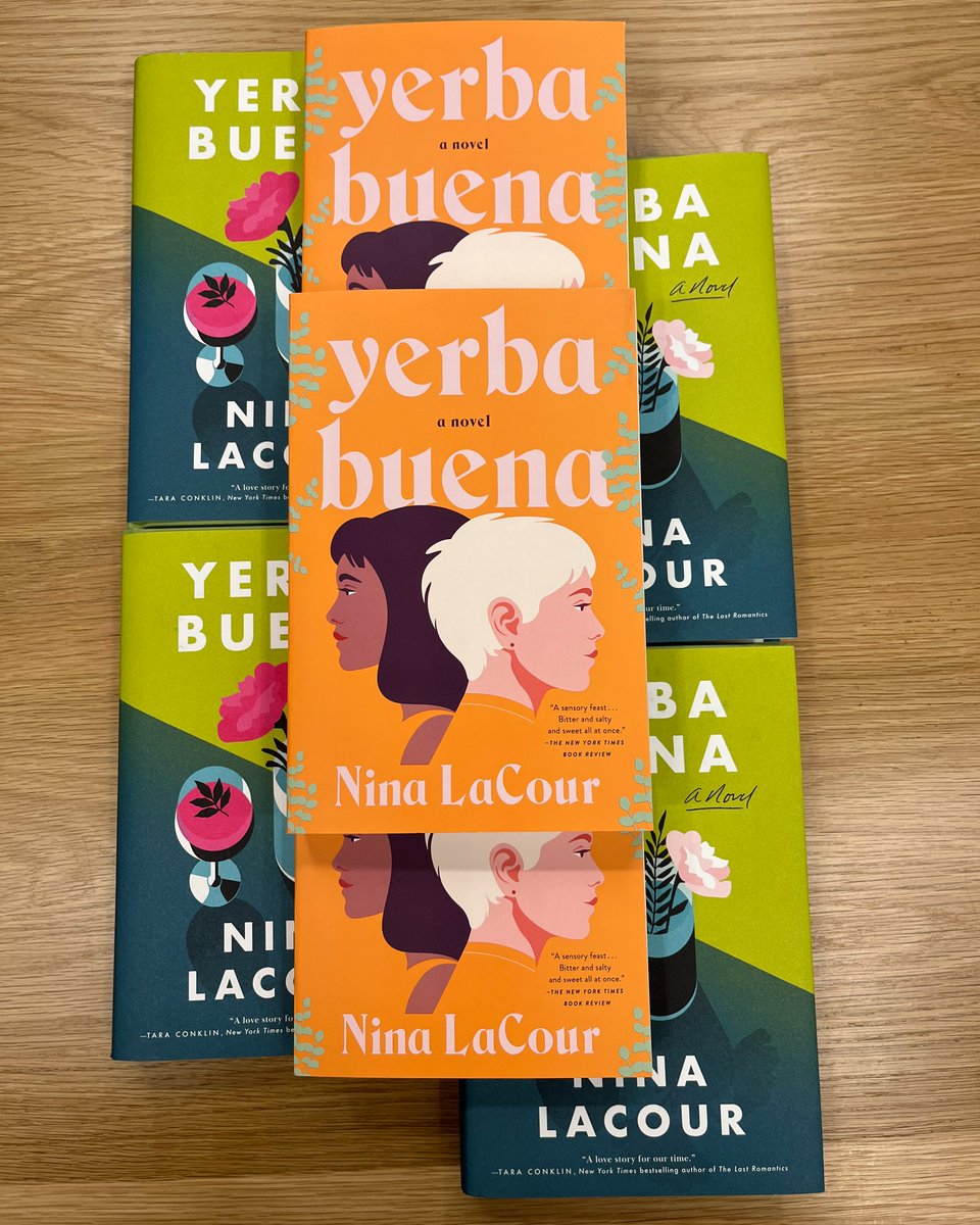 ❤️🧡💛'A study of complex, modern love....Lingers like a perfectly mixed cocktail.” ―San Francisco Chronicle💚💙💜 Happy paperback pub day to @nina_lacour and her beautifully-written novel, Yerba Buena. #yerbabuena #ninalacour #lgbtq+ #love