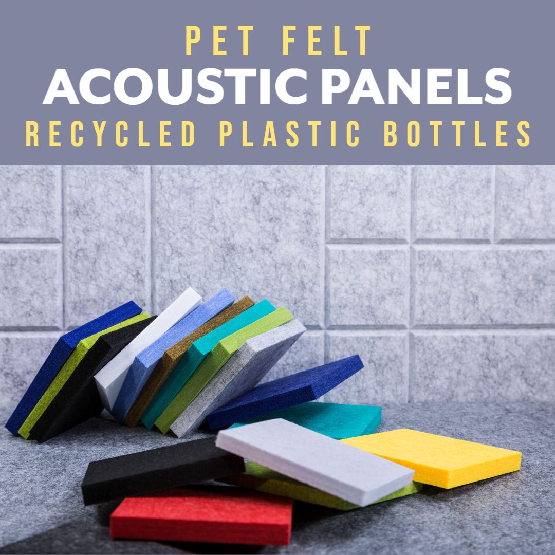 Introducing our PET Felt Acoustic Panels - the perfect blend of style and sound control! Made from recycled materials, our PET felt panels are not only eco-friendly but also highly effective at absorbing sound and reducing noise levels in any space. 

Call us on: 01 545 0044