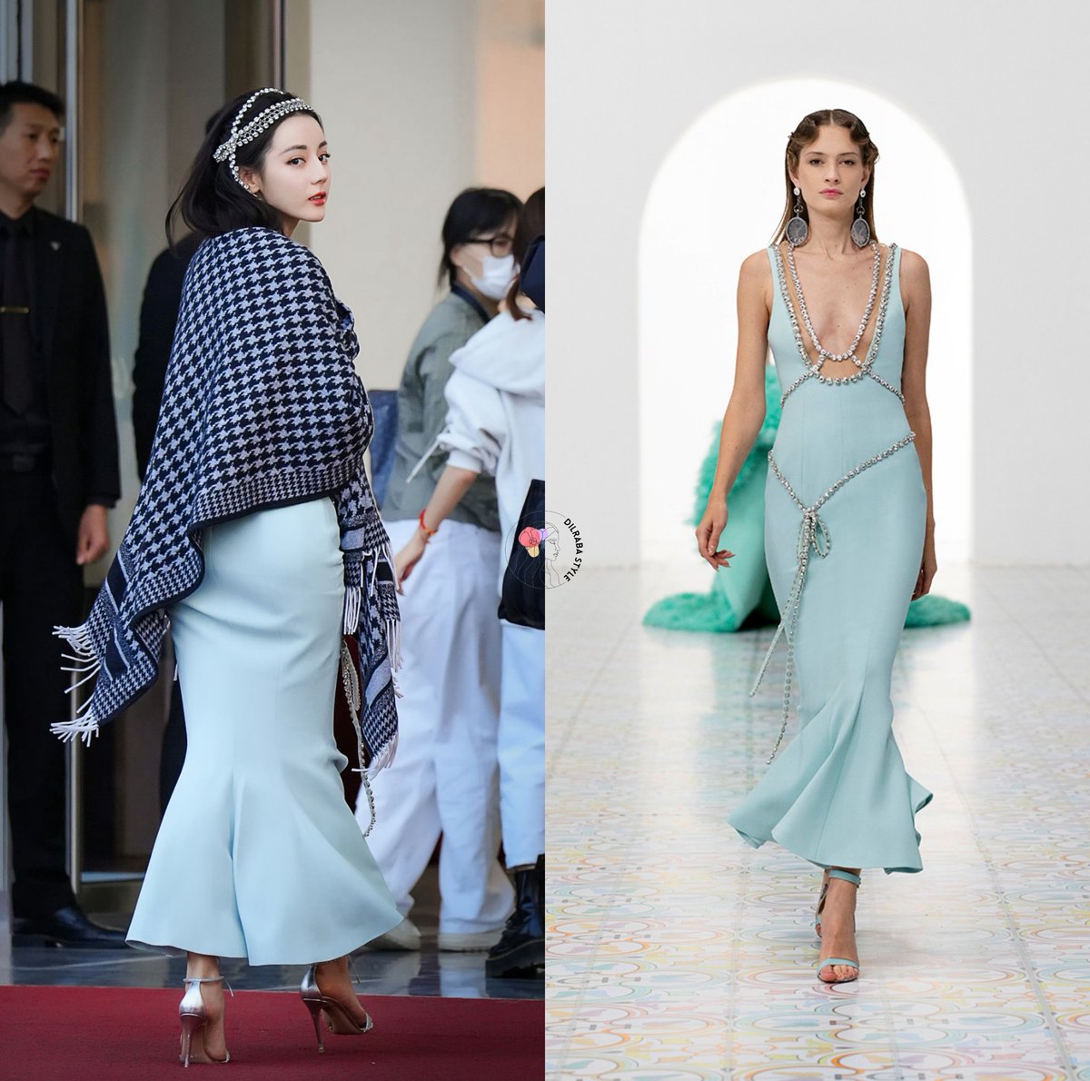 ชุดโอต์ กูตูร์ของ Georges Hobeika Couture Spring Summer 2022 คอลฯ เดียวกับที่เคยใส่ถ่ายแบบและอีเว้นท์ Clarins เลย 💗 

Dilraba in HarpersBazaar
#BAZAAR_DILRABA