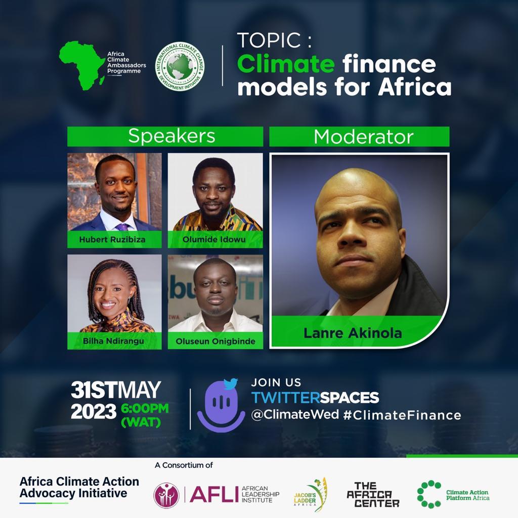How can Africa leverage climate funding 4 dev.? What does the Bridgetown Initiative mean 4 us? 
How can we shape the loss & damage fund to work 4 us? 
Join the conversation as we deliberate on climate adaptation finance models 4 us. @ClimateWed @TutuFellows @TRAORE_Lamine_S