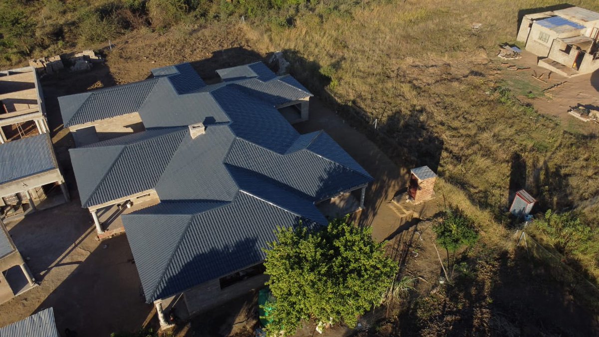 Drone view 
Supa tiles roofing