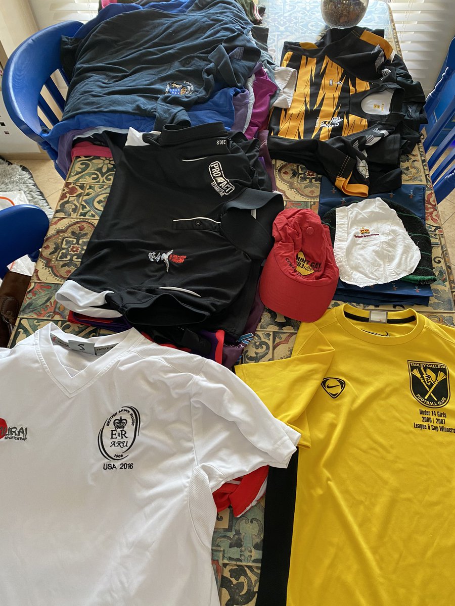 Just about to start another Rugby shirt memory quilt <a href="/waspswomen/">Wasps Women</a> <a href="/WomensArmyRugby/">Women's Army Rugby</a>