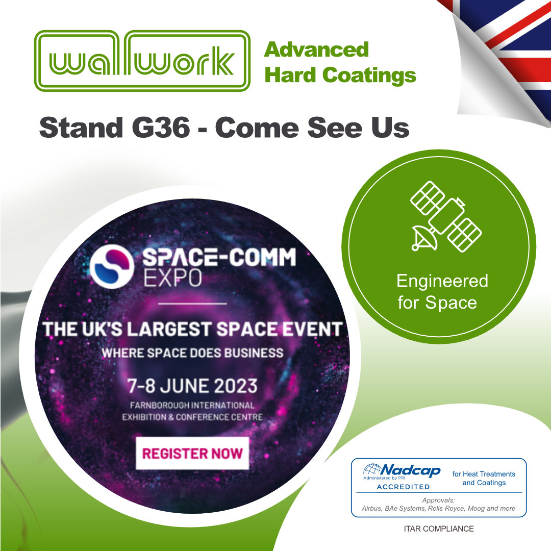 WallworkHT's tweet image. Thermal treatments &amp;amp; hard coatings from Wallwork play a vital role in #engineering for space. Come &amp;amp; find out more on stand G36 @SpaceCommExpo. Register to attend, 7-8 June, @Farnborough_Int Exhibition &amp;amp; Conference Centre bit.ly/43pv6W8 #SpaceCommExpo2023 #spaceindustry