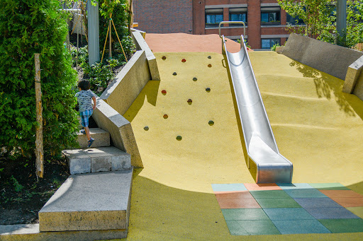 We love climate resilience hidden in plain sight! This rock climbing wall and slide actually serve as a protective measure against future flooding!

This is a partnership with Climate Ready Boston and <a href="/BostonParksDept/">Boston Parks and Recreation Department</a> for a community space that is both safe, fun, and resilient!
