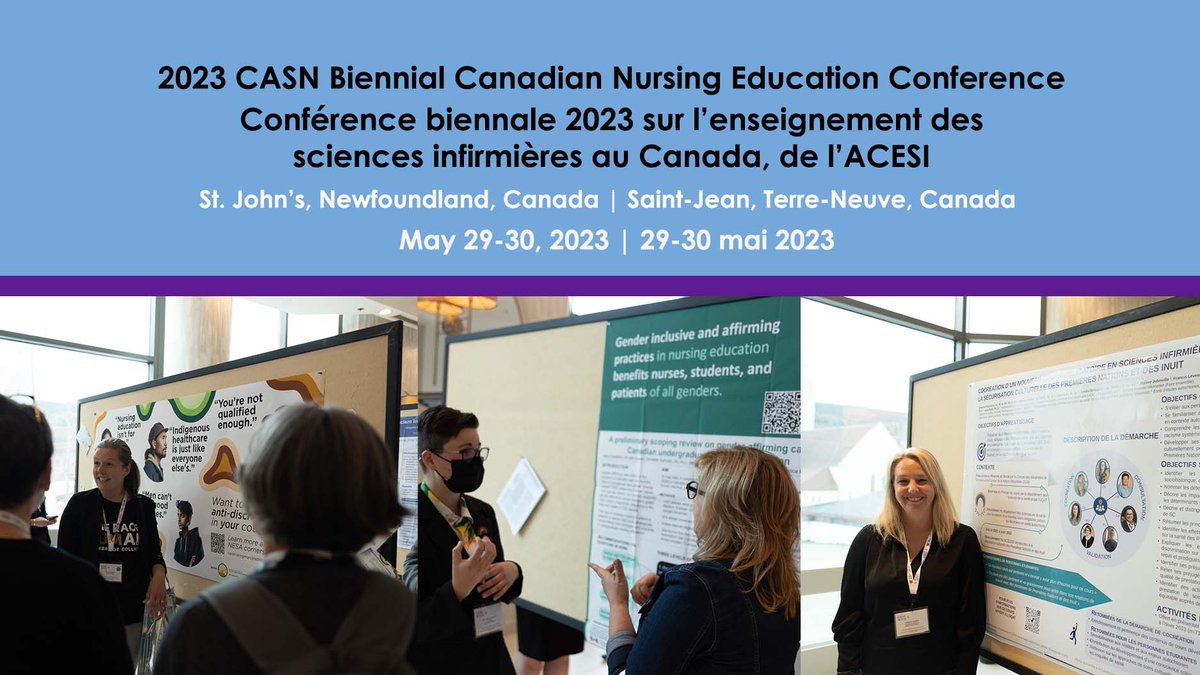 Attendees take time to view the exhibitors at CASN’s Biennial Canadian #Nursing #Education Conference. Stop by today (May 30)! | Les participants prennent le temps de visiter les exposants à la Conférence biennale de l’ACESI sur l’enseignement des sciences infirmières au Canada.