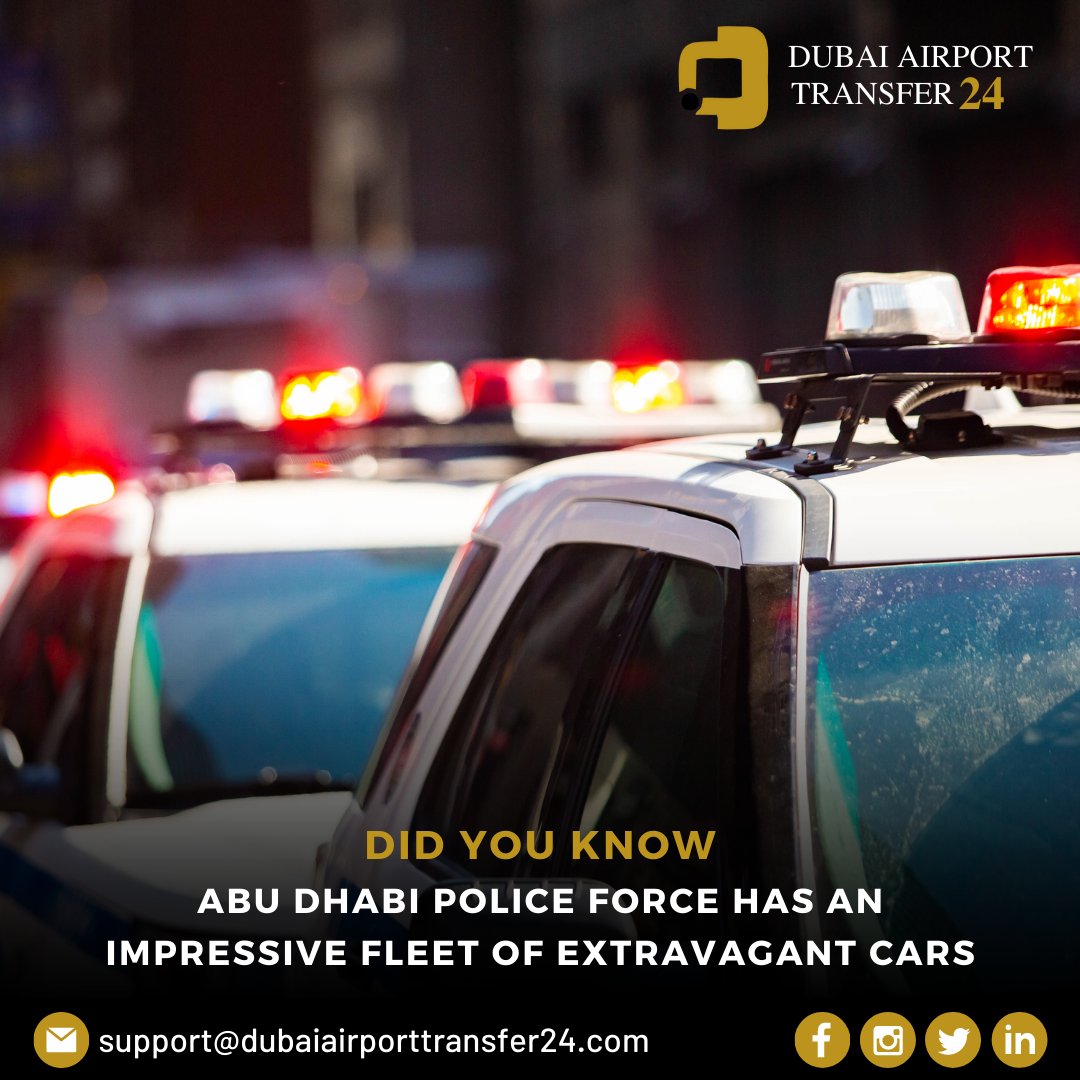 Experience a Ride Fit for Royalty with DubaiAirportTransfer24: Unparalleled luxury and comfort await as you cruise in style to your destination. Trust in our exquisite fleet, inspired by the extravagant cars of the Abu Dhabi Police Force.

#chauffeur #chauffeurservice #luxury