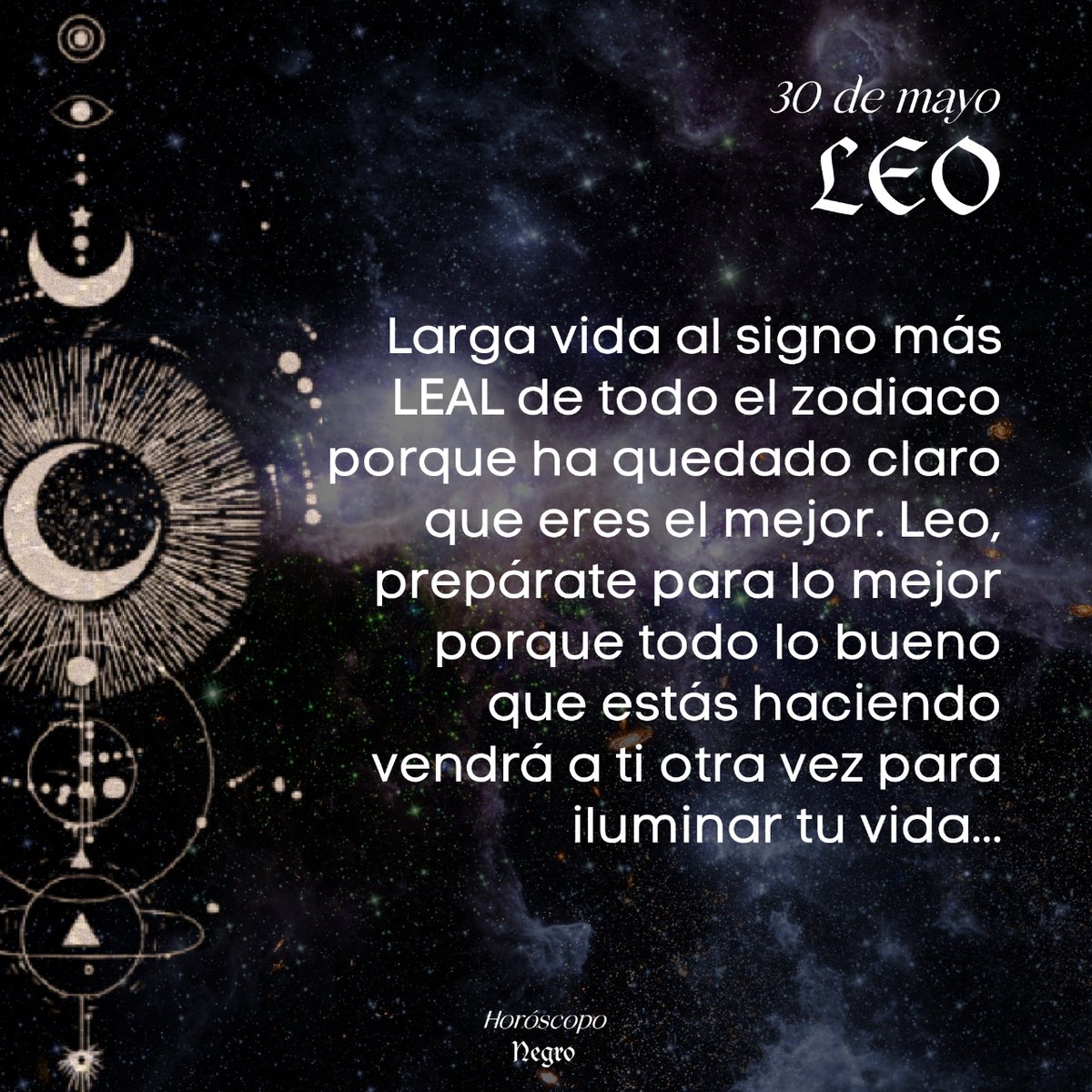 ✨♌✨ #leo #horoscoponegro