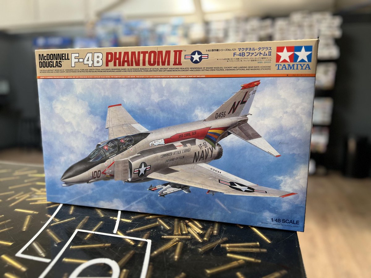 Military1Models's tweet photo. If you are looking for a painting challenge, then the TAMIYA F-4B PHANTOM II should be towards the top of your list. 

The Phantom is one of the sexiest Military jets ever Produced, Do you Agree?

Click here to purchase https://t.co/3cGv8FxS2N 
Next Day UK Shipping 

#tamiya https://t.co/64tWHloScF