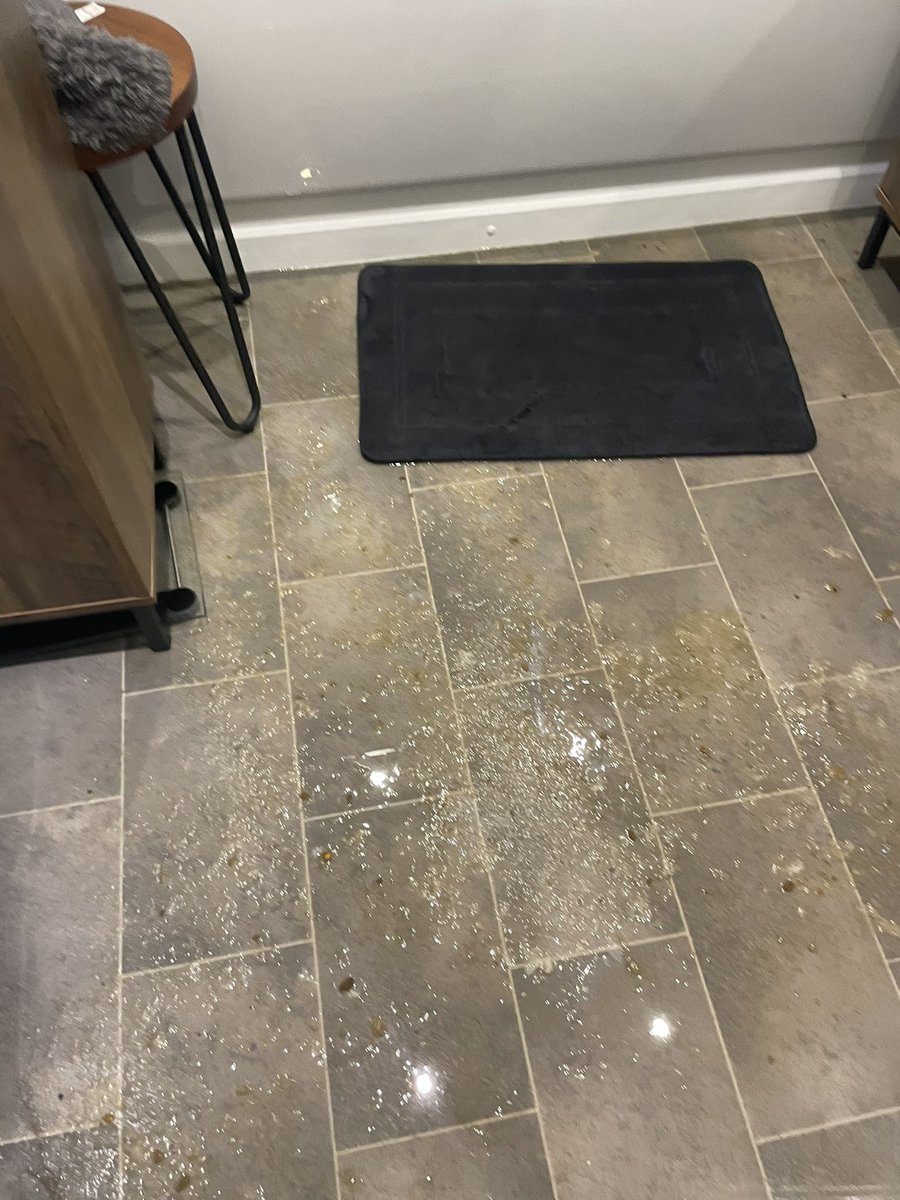 ppkp01's tweet photo. @GoldingHomes Is this acceptable, 2 days with raw sewage in my bathroom/hallway and communal hallway. Should of been decamped! I’ve cleaned so we were able to use our own facilities but all the flooring needs to be removed!
Today you sent a lady with a mop &amp; bucket, to do what?! https://t.co/iKhcugB2ts