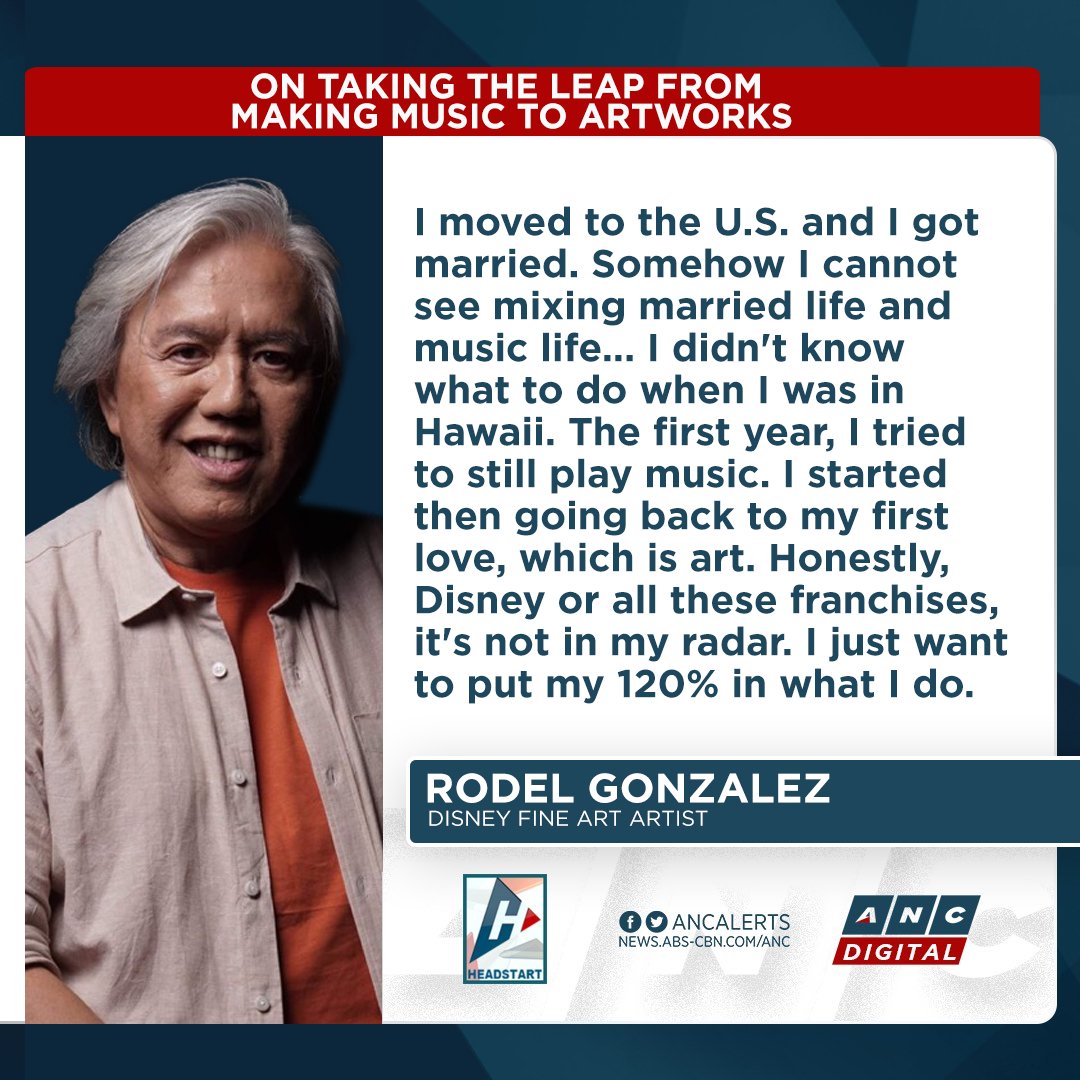 ANCALERTS's tweet photo. Rodel Gonzalez, the first and only Filipino artist officially licensed to paint Disney, Marvel, and Star Wars is back in Manila for a grand exhibit. #ANCSoundbytes

WATCH: https://t.co/w5MjxzpRQf https://t.co/hUCb2Ym3kX