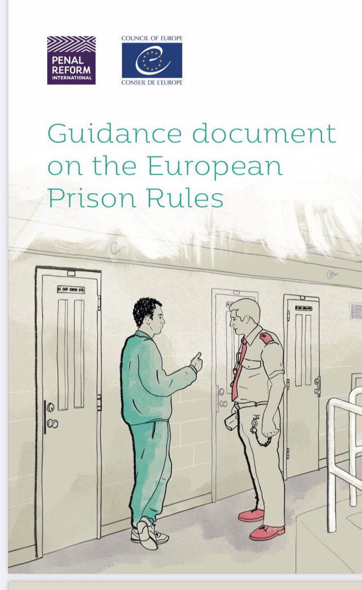 📢 Important new guidance doc on the European Prison Rules by @CoE and @PenalReformInt. A must-read for anyone engaged in #prison management or monitoring, drawing on the most recent knowledge, intl experience and good practice. #TorturePrevention 
👉 cdn.penalreform.org/wp-content/upl…