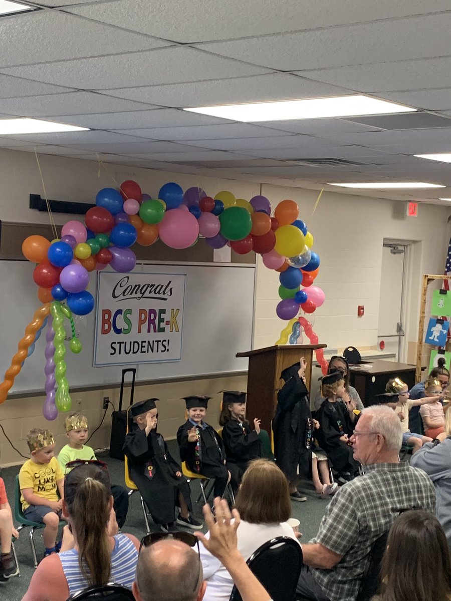 BCS_StudentSvcs's tweet photo. Had a great time celebrating Mrs. Krupp’s preschool graduates today! The OHHS Class of 2036 is ready to go!! @BCS_SchoolDist @NorthPointESC https://t.co/kU93hZhgvN